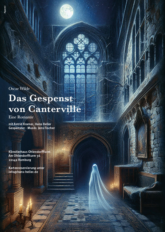 Plakat Oscar Wilde Das Gespenst von Canterville Eine Romanze LitEnsemble